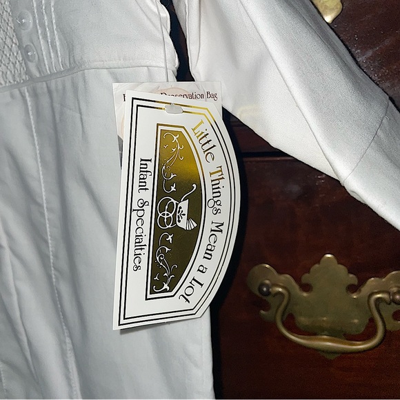 NWT Little Things Mean A Lot White Longalls - Picture 9 of 9